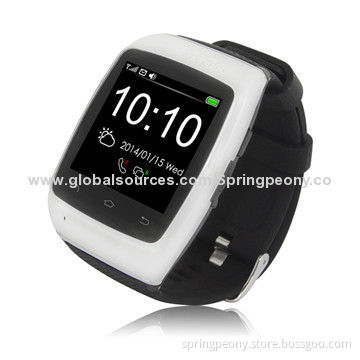 Promote white frame smart watch phone as gift